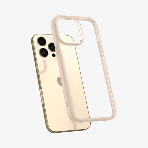 ACS04816 - iPhone 14 Pro Max Case Ultra Hybrid in crystal clear showing the back